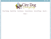 Tablet Screenshot of citydogcountrydogtraining.com